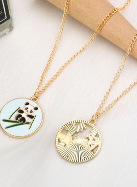 儿童项链合金滴油吊坠学生饰品