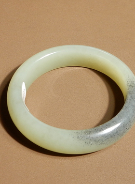 新疆且末老料黄口墨青花50mm手镯