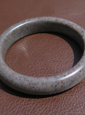 放漏方言和田玉放漏佩戴级青海料野牛沟桂花糕草花意境60mm手镯X5