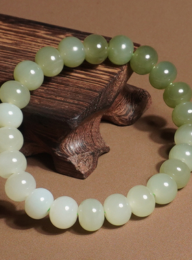 方言和田玉青海料白玉渐变湖水绿