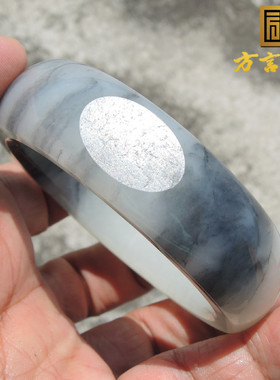青花籽料特色意境60豪华手镯方言