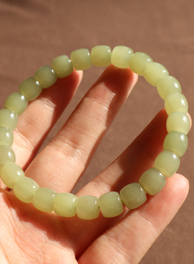 新疆若羌青黄口老料8mm直切手串