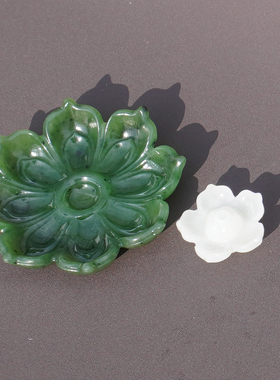 方言和田玉俄料细润碧玉阳绿摆件