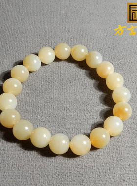 且末老料蜂蜜水10mm圆珠多圈手串