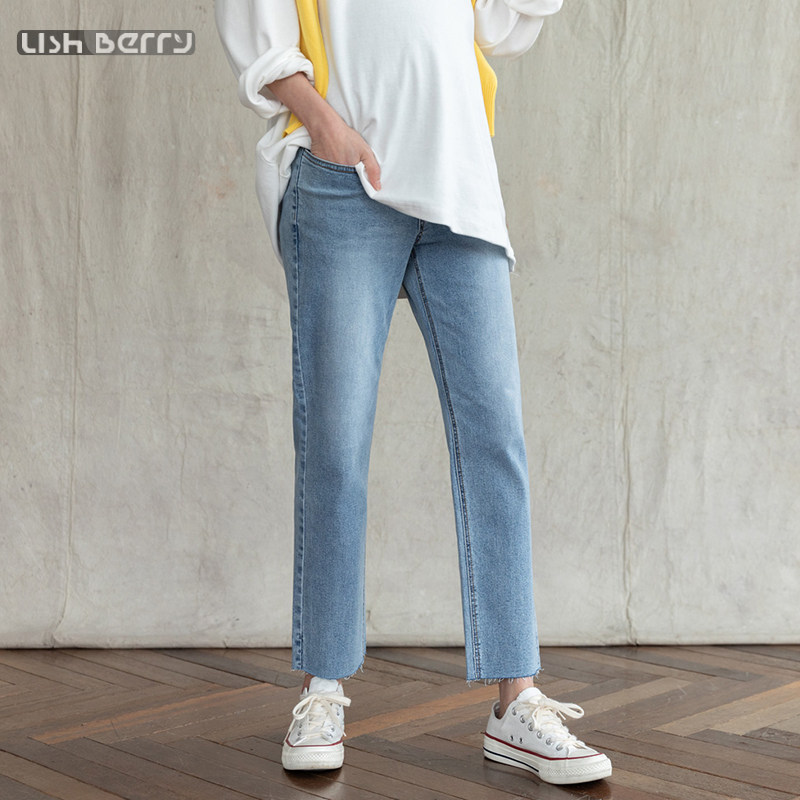 孕妇外穿秋冬2020韩版新款直筒裤子 lishberry孕妇直筒裤