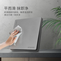 Type 86 Concealed switch socket Panel Home Grey open 5-hole socket Two open three-open TV computer socket