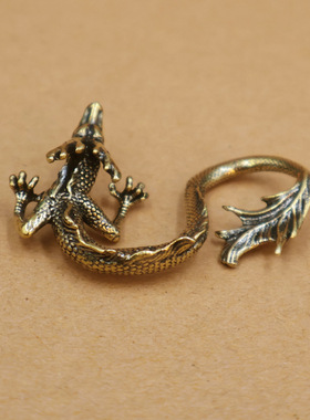 龙年爆款黄铜蛟龙摆件家居办公桌面茶桌茶宠摆饰龙工艺品小礼品