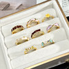 2025 New Product Niche Unique Personalized Enamel Oil Drop Ring Girls Light Luxury Fashion Versatile High-end Ring