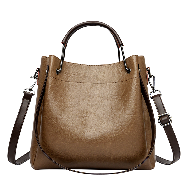 头层牛皮单肩斜挎包女包软真皮手提包妈妈包大容量水桶包2025新款,淘宝优惠券,粉丝福利购,淘宝优惠卷