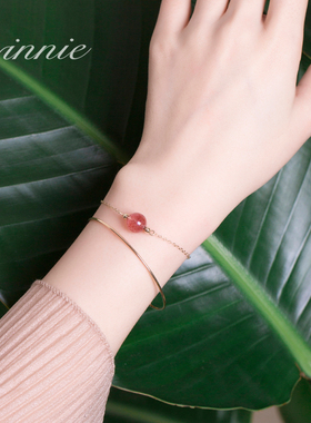 包金韩版森系ins冷淡风极细手环