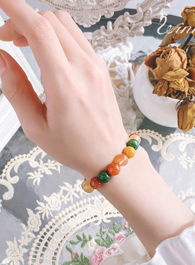 天然福禄寿水晶手链珍藏级