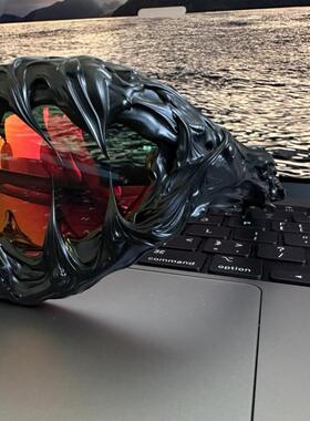 美国代购手作博朋克蝶形太阳镜