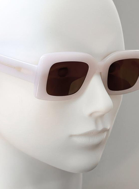 海外代购手作半透镜片方形墨镜