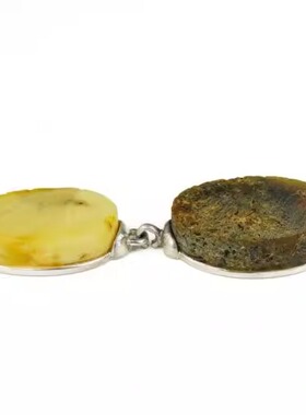 手作优雅波罗海琥珀纯银手链