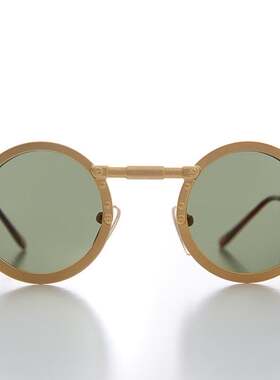 个性工业风圆形金属墨镜太阳眼镜