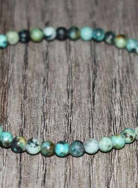天然绿松石哑光复古华丽串珠手链