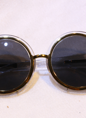 海外代购圆形防紫外线太阳镜