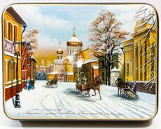 шкатулка lacquer㊣俄罗斯代购 手作迷人美丽老莫斯科手绘艺术居家首饰盒