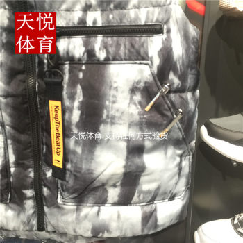 2019 New Li Ning Down Vest Sports Fashion Men's Grey Duck Down Warm Wide Version Sports Vest AMRP011