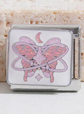 新款意大利弹力模块不锈钢保色白色系列男女百搭手链配饰链跨境