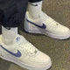 NIKE white and blue fashionable and versatile Air Force One sneakers