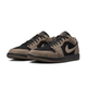 Jordan Air Jordan 1 comfortable and soft low-top retro basketball shoes brown black IB7109-005