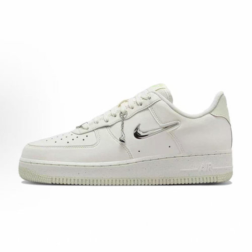 Nike Air Force 1 AF1空军一号女鞋情人节限量四钩白银女款板鞋 - 图3