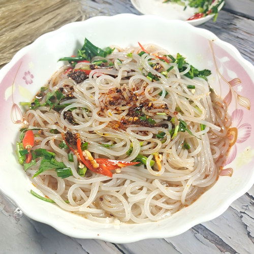 魔芋粉丝300克*8袋干货干魔芋粉条0脂可主食方便代餐速食面条袋装 - 图0
