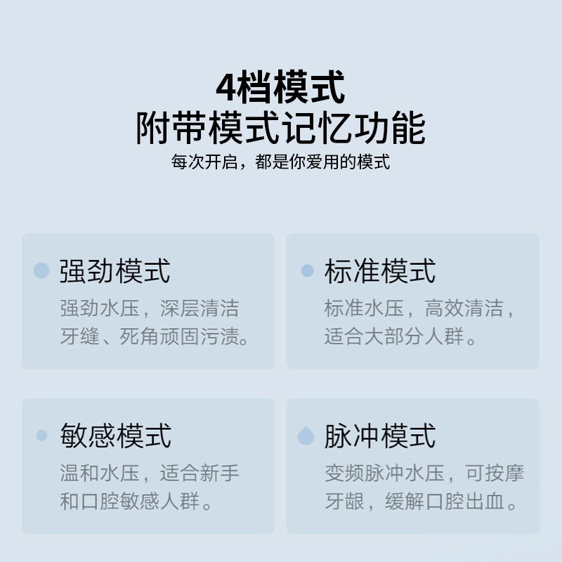 小米米家冲牙器电动便携式洗牙器牙齿结石水牙线家用正畸清洁神器