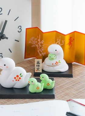 龙年生肖新年摆件日式礼物药师窑