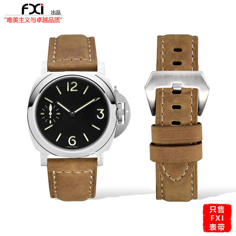 fxi表带panerai真皮拉丝手表表带 fxi智能手表手环表带/腕带