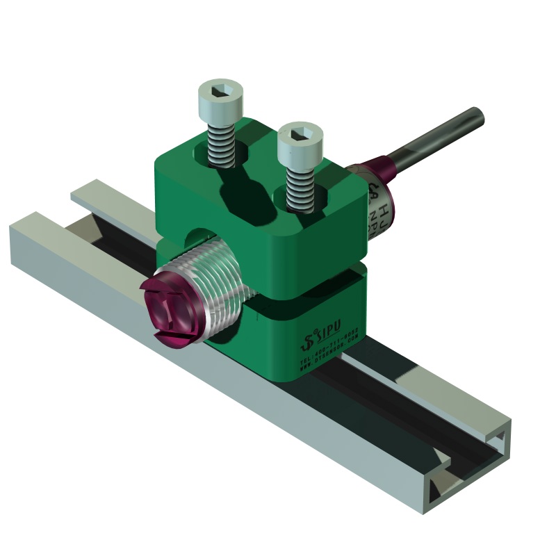 可移动轨道安装支架传感器接近光电开关管夹尼龙滑块固定夹具塑料