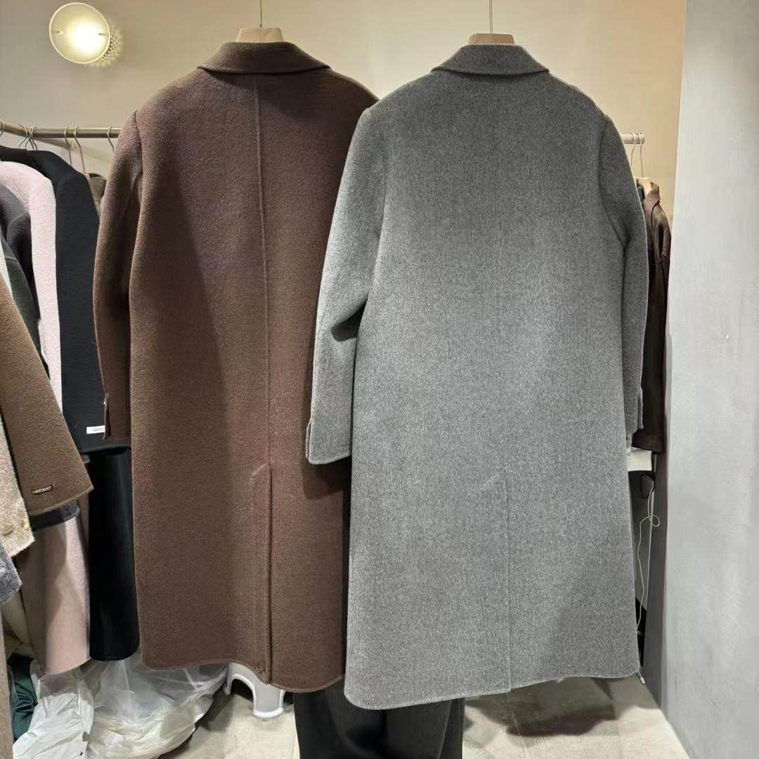 LAS CELULA正品实体店同款高端双面羊羔毛大衣女韩系大码长款外套,淘宝优惠券,粉丝福利购,淘宝优惠卷