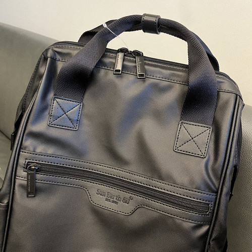 限量黑金版~sunearthu新款双肩包女防水通勤背包男大容量学生书包 - 图2