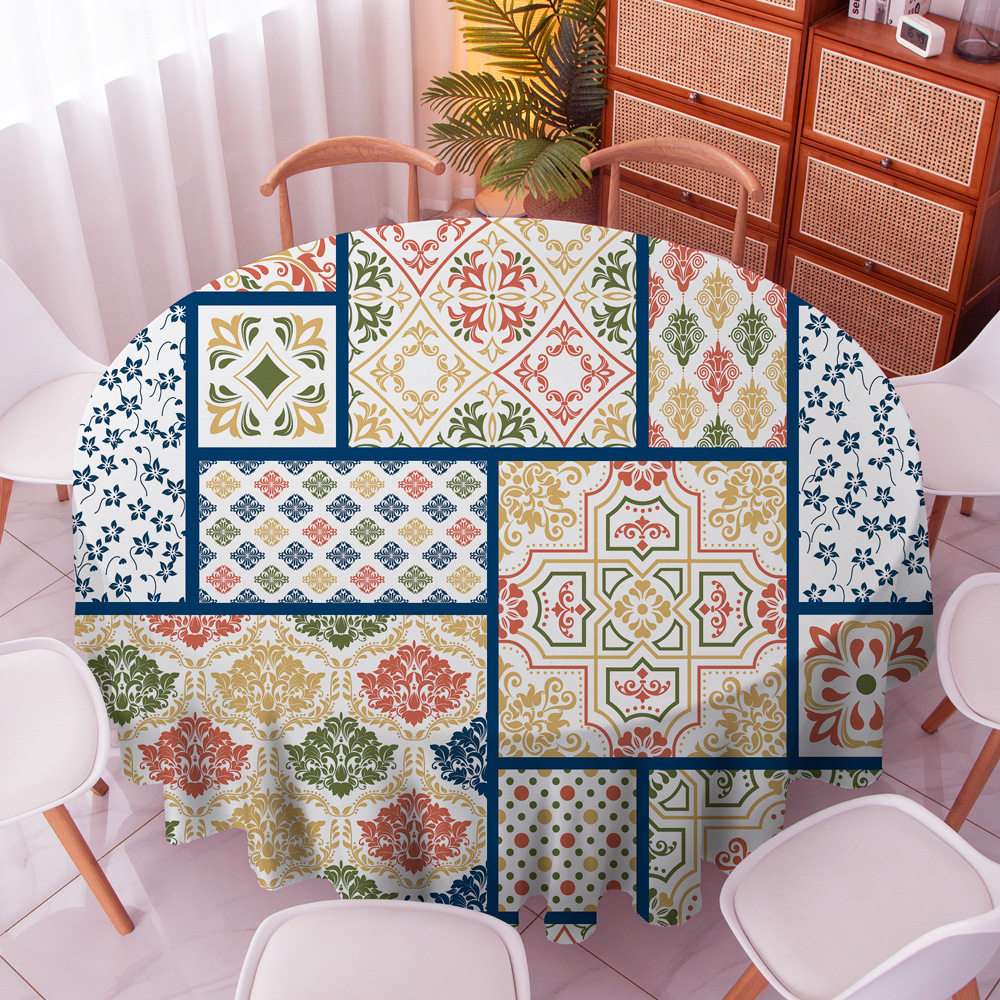 波西米亚桌布防水圆桌布民族风复古布艺大圆形台布酒店民宿装饰布,淘宝优惠券,粉丝福利购,淘宝优惠卷