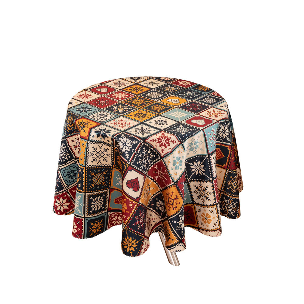波西米亚桌布防水圆桌布民族风复古布艺大圆形台布酒店民宿装饰布,淘宝优惠券,粉丝福利购,淘宝优惠卷