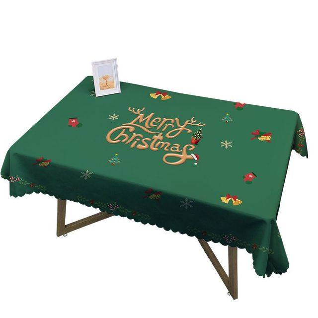 北欧ins圣诞节喜庆桌布防水免洗布艺茶几台布盖布圣诞装饰背景布,淘宝优惠券,粉丝福利购,淘宝优惠卷
