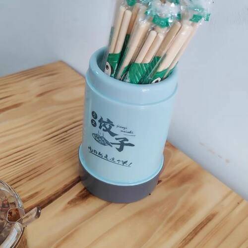 塑料筷筒定做广告桌面筷篓餐馆面馆筷笼筷子筒商用餐饮店定制logo - 图3