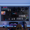 Gaming room hole board shelf atmosphere light strip decoration
