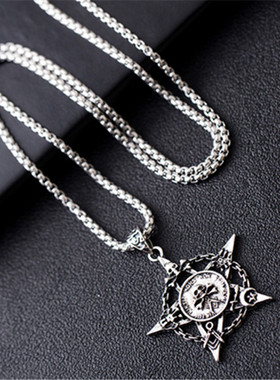 韩版复古街头风长款钛钢毛衣链