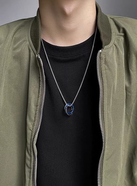 潮牌钛钢潮牌吊坠霸气