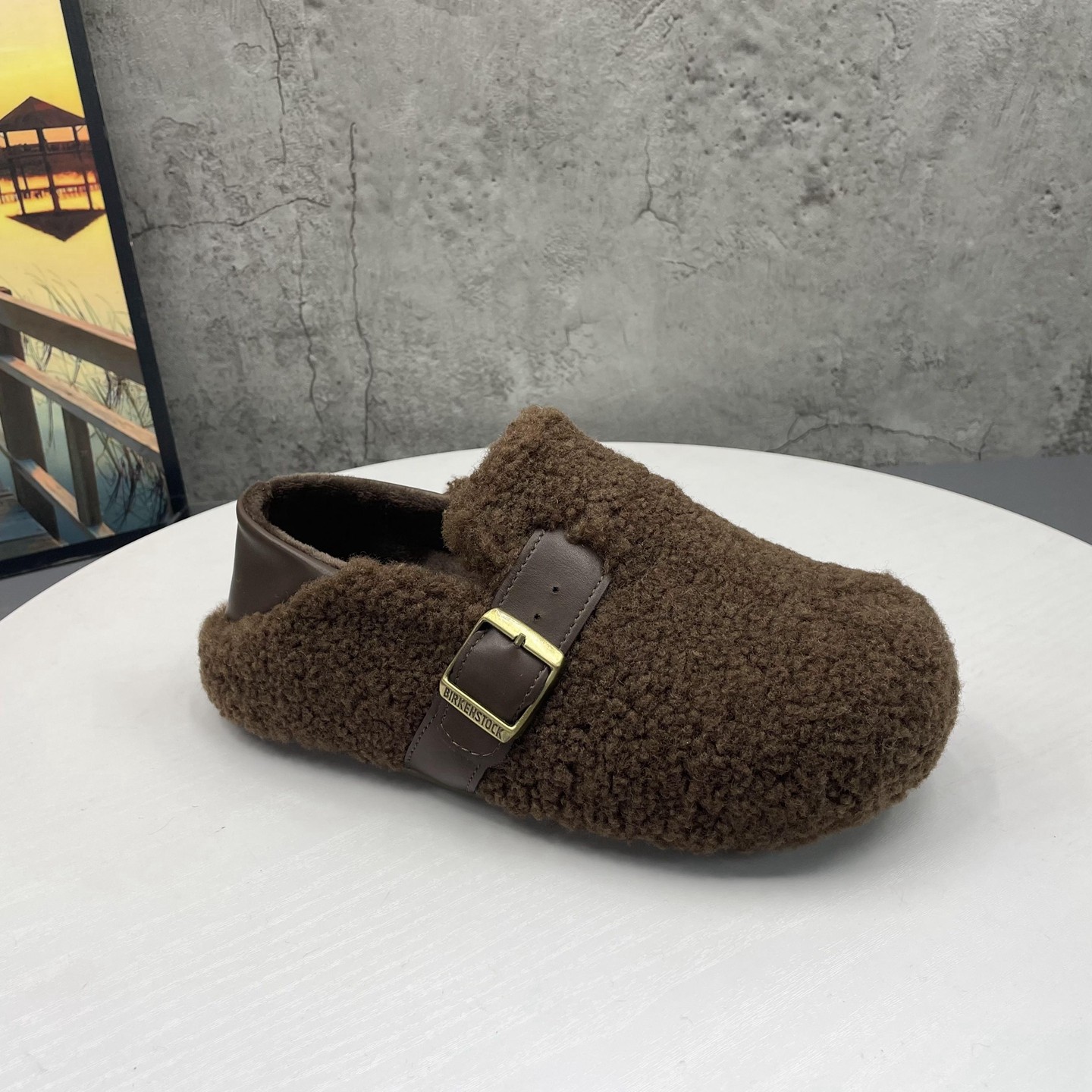 2025秋冬季新款撤柜断码圆头套脚勃肯鞋轻便内增高保暖毛毛鞋女鞋,淘宝优惠券,粉丝福利购,淘宝优惠卷