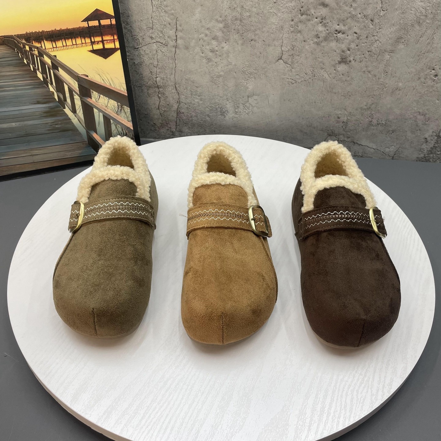 复古内增高加绒女棉鞋2025撤柜断码秋冬季新款女鞋深口舒适勃肯鞋,淘宝优惠券,粉丝福利购,淘宝优惠卷