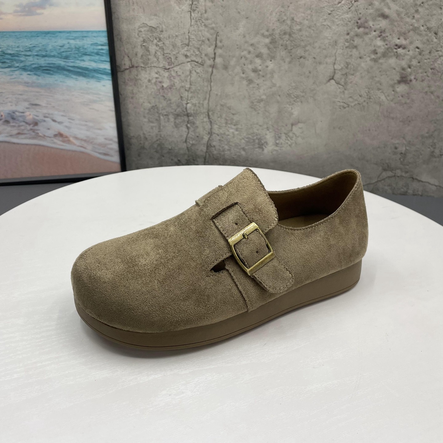 复古勃肯鞋2025撤柜断码秋季新款内增高深口的圆头套脚舒适女单鞋,淘宝优惠券,粉丝福利购,淘宝优惠卷