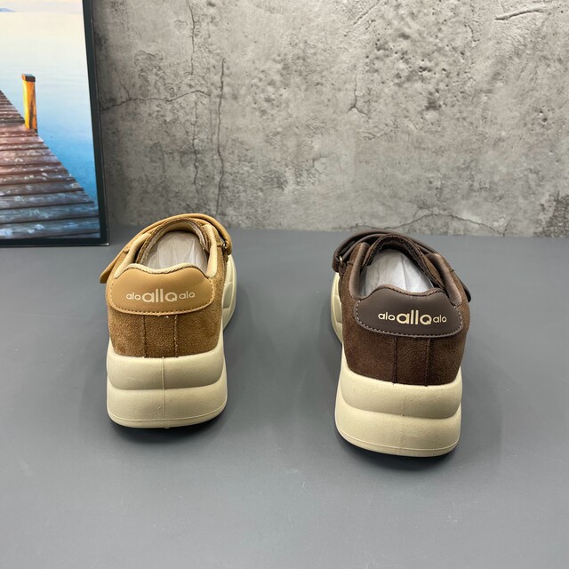 Thick-soled white shoes for women 2025 popular autumn Velcro women's shoes biscuit shoes increased student casual bread shoes