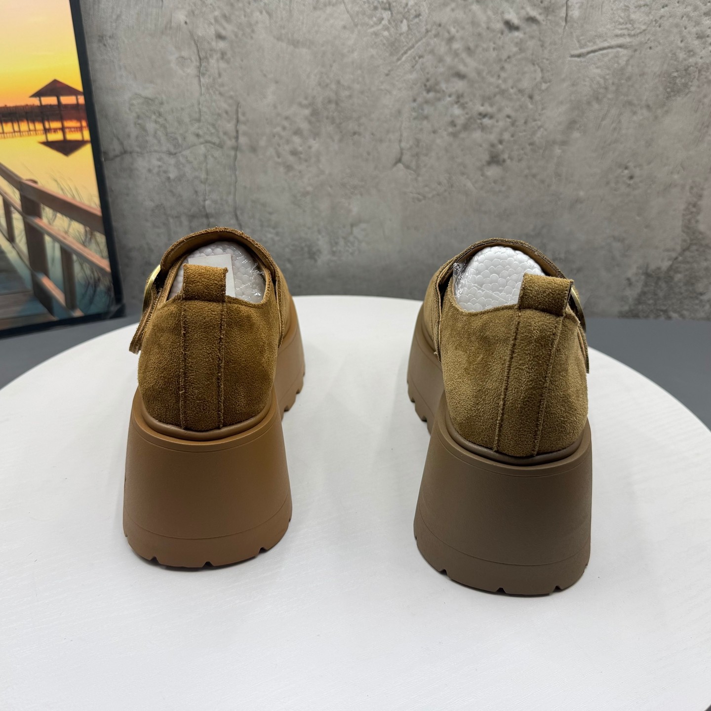 2026撤柜断码春季新款女鞋圆头套脚厚底增高复古勃肯鞋深口女单鞋,淘宝优惠券,粉丝福利购,淘宝优惠卷