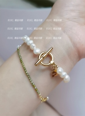 ot扣手链淡水珍珠巴洛克异形百搭