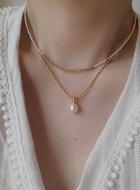 RUKL女包金可拆卸珍珠吊坠