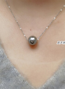 RUK超细闪O路路通珍珠项链