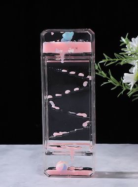 滑梯油漏桌面摆件解压液体沙漏